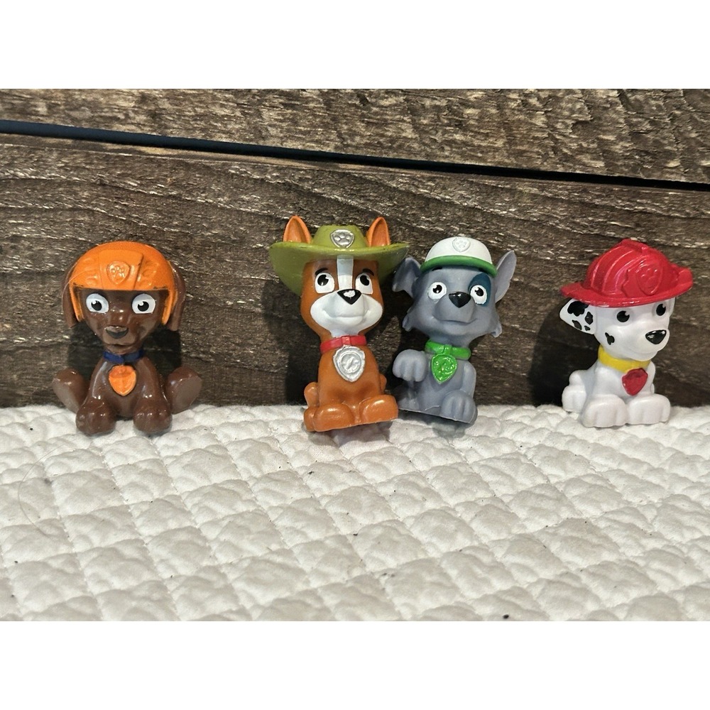 Paw Patrol Mini Figure lot Toy Set‎ Rocky Zuma  Tracker Marshall  2"